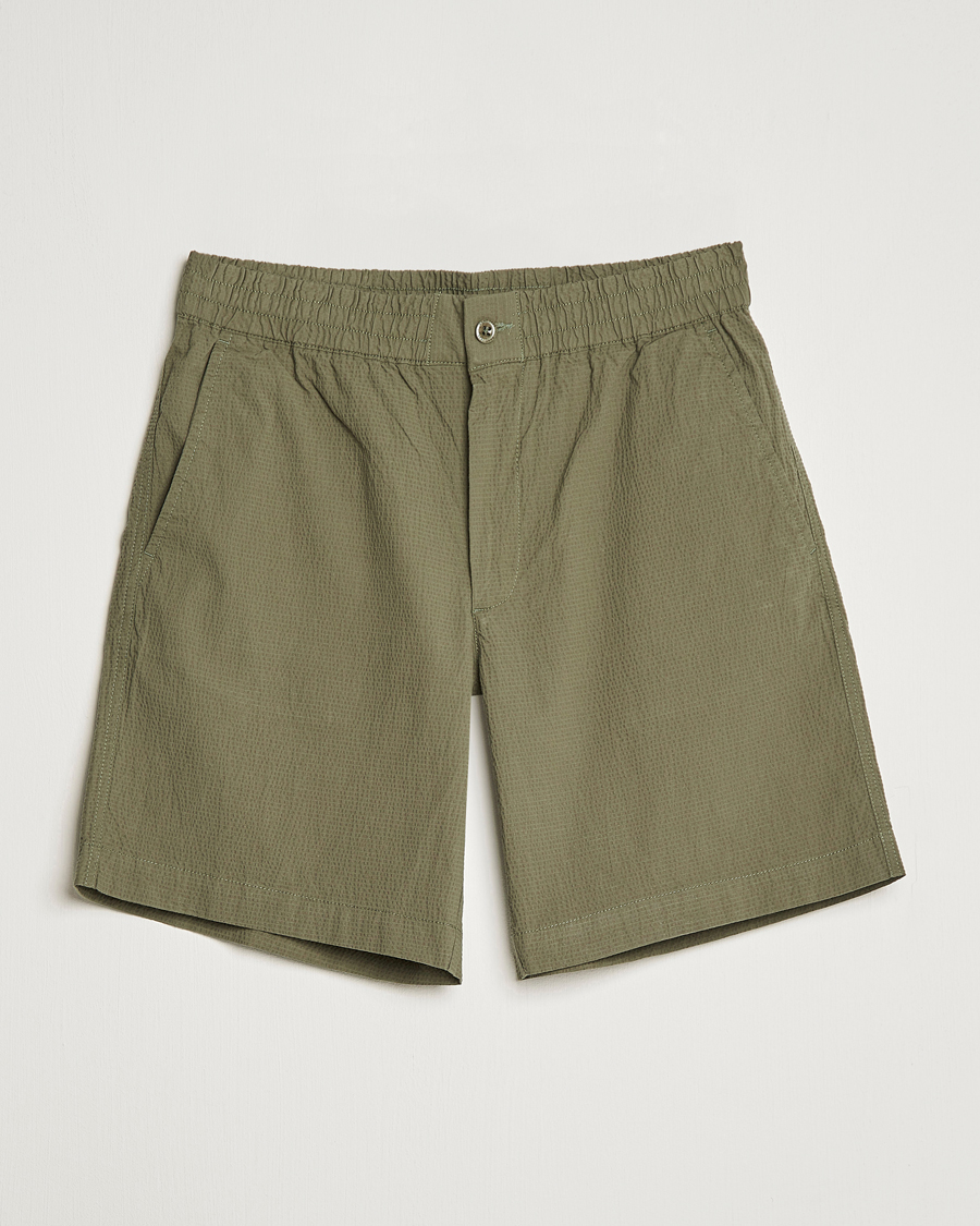 Heren | Korte broek | GANT | Seersucker Drawstring Shorts Racing Green