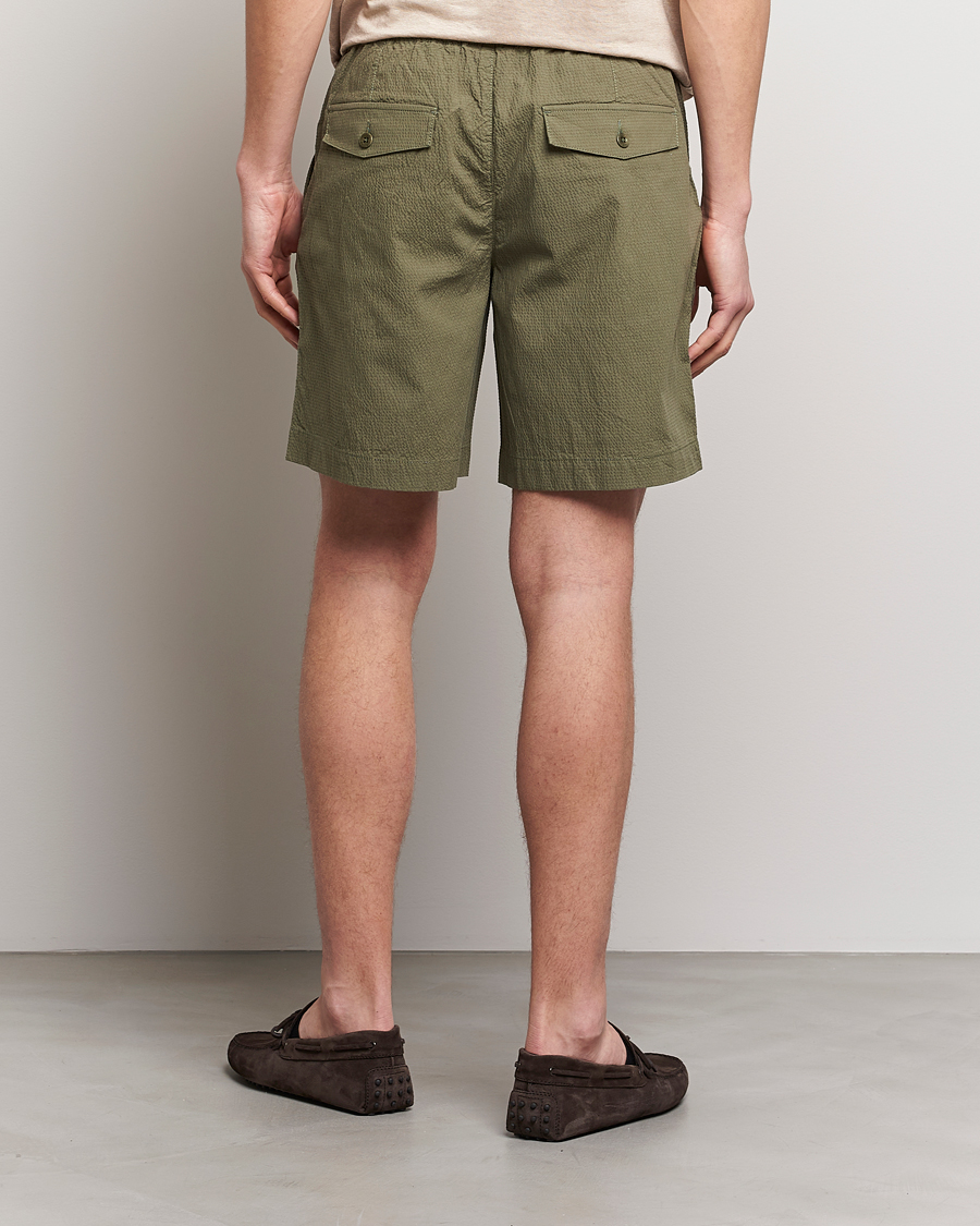 Heren | Korte broek | GANT | Seersucker Drawstring Shorts Racing Green
