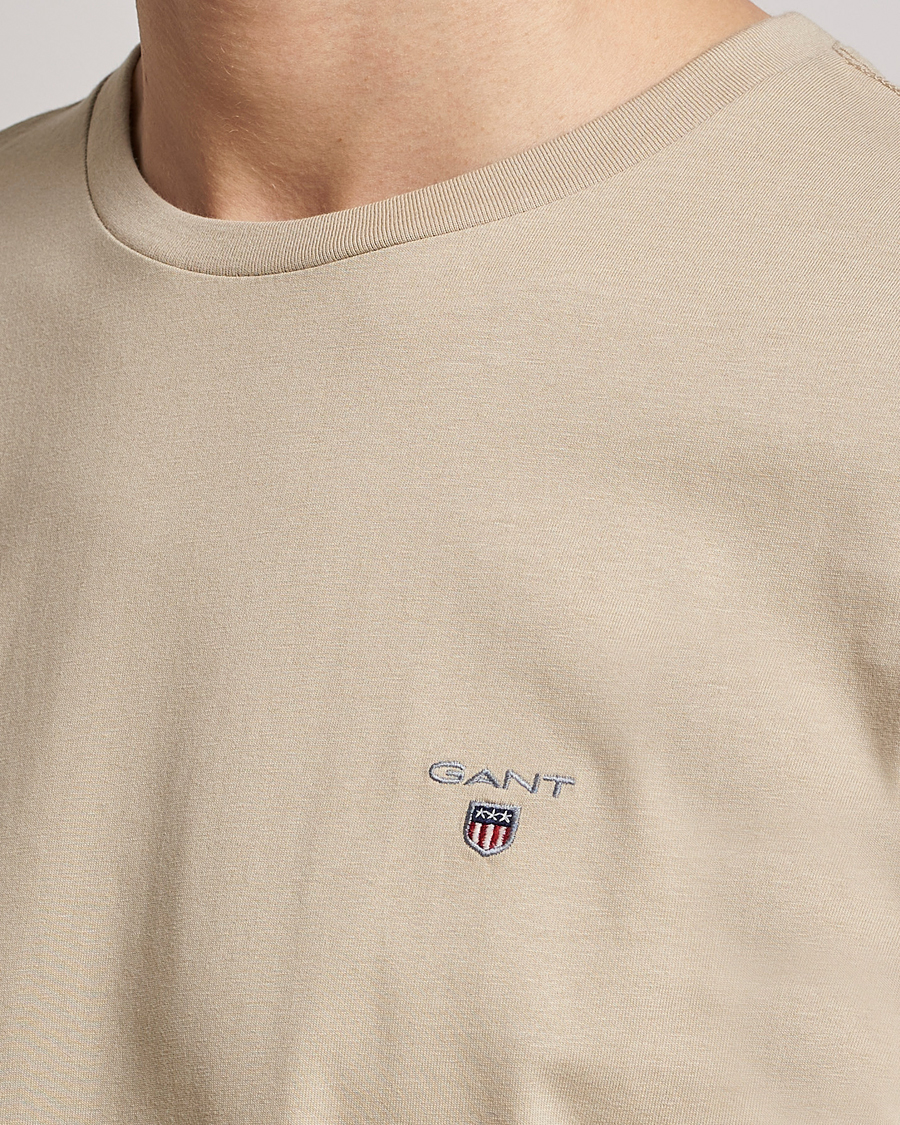 Heren | T-shirts | GANT | The Original T-Shirt Concrete Beige