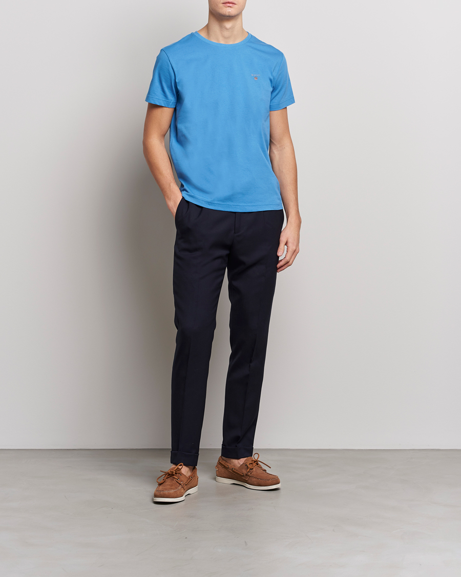 Heren | T-shirts | GANT | The Original T-Shirt Day Blue