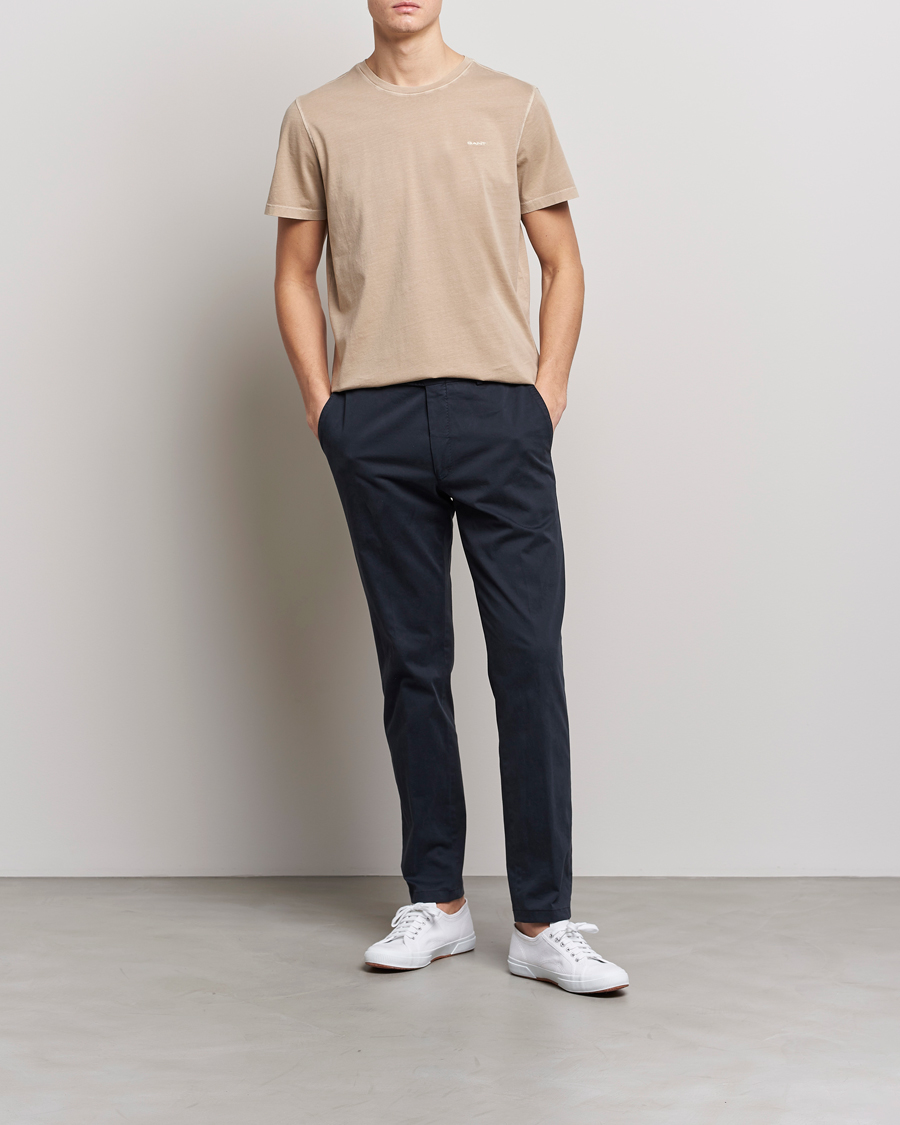 Heren | T-shirts | GANT | Sunbleached T-Shirt Concrete Beige