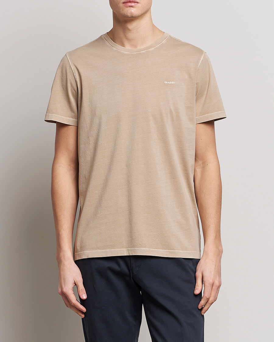 Heren | T-shirts | GANT | Sunbleached T-Shirt Concrete Beige