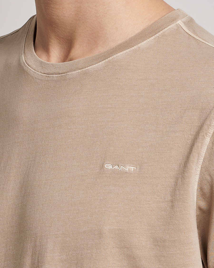 Heren | T-shirts | GANT | Sunbleached T-Shirt Concrete Beige