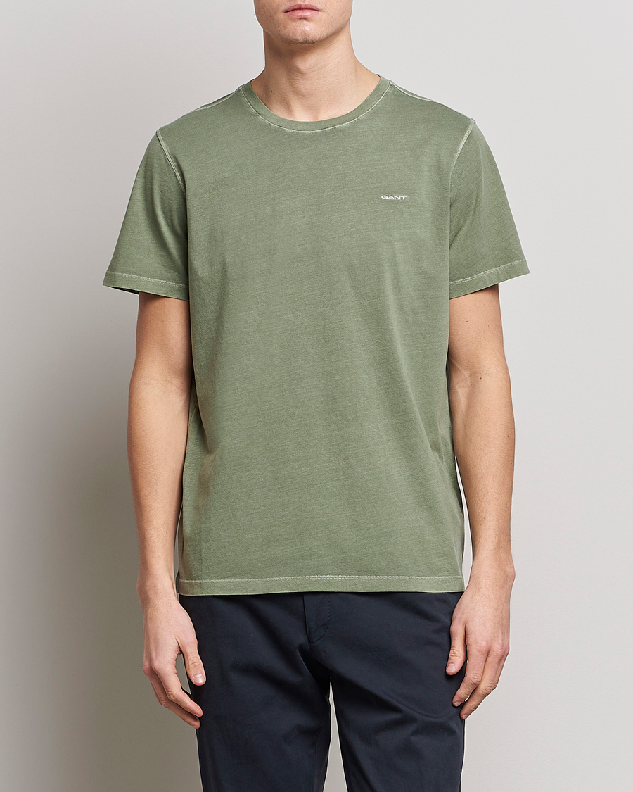 Heren | T-shirts met korte mouwen | GANT | Sunbleached T-Shirt Kalamata Green