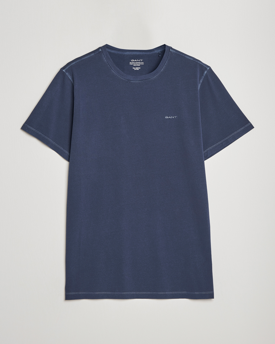 Heren | T-shirts | GANT | Sunbleached T-Shirt Evening Blue