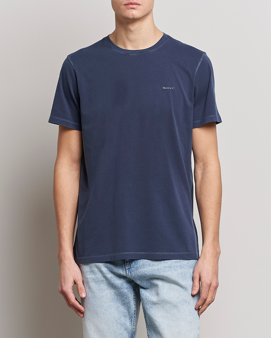 Heren | T-shirts met korte mouwen | GANT | Sunbleached T-Shirt Evening Blue