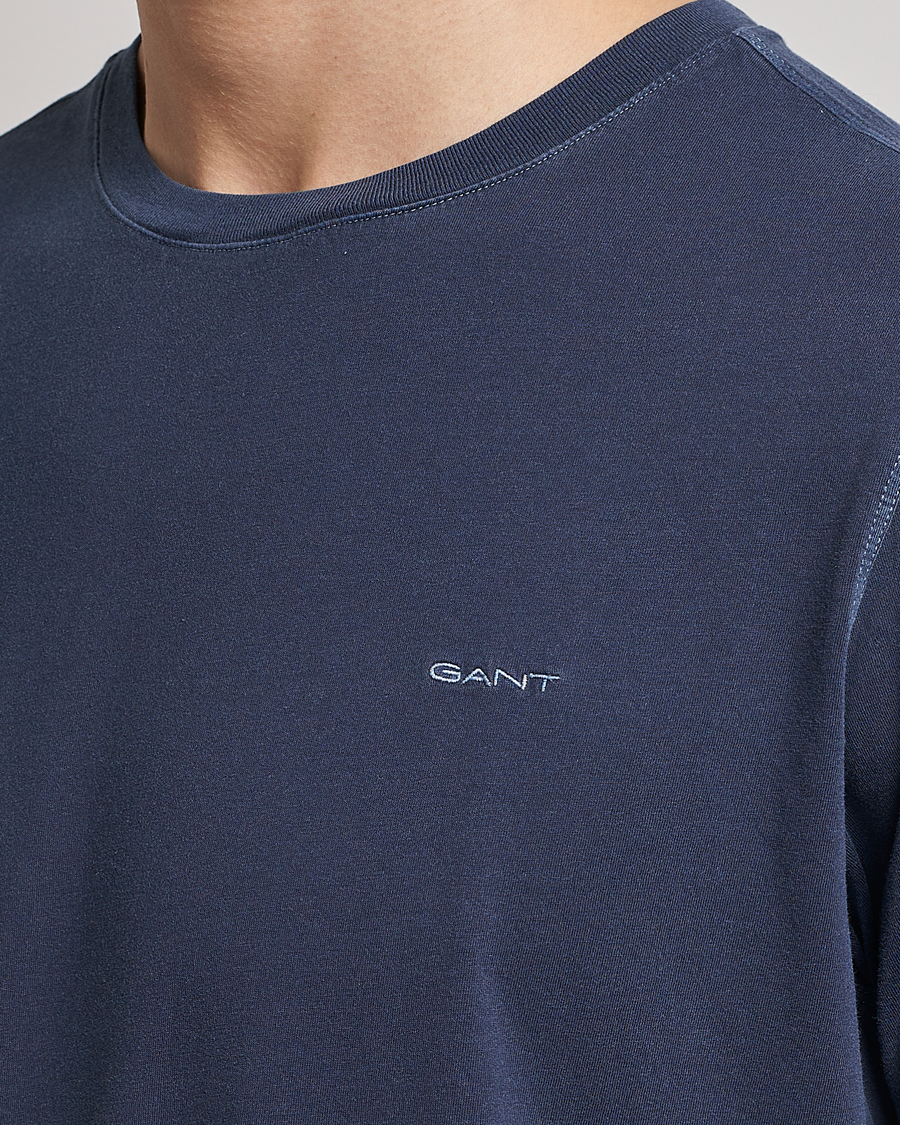 Heren | T-shirts | GANT | Sunbleached T-Shirt Evening Blue