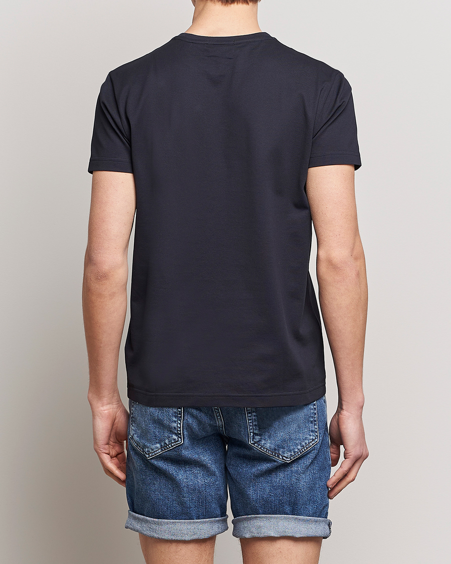 Heren | T-shirts | GANT | Cotton Pique Crew Neck T-Shirt Black