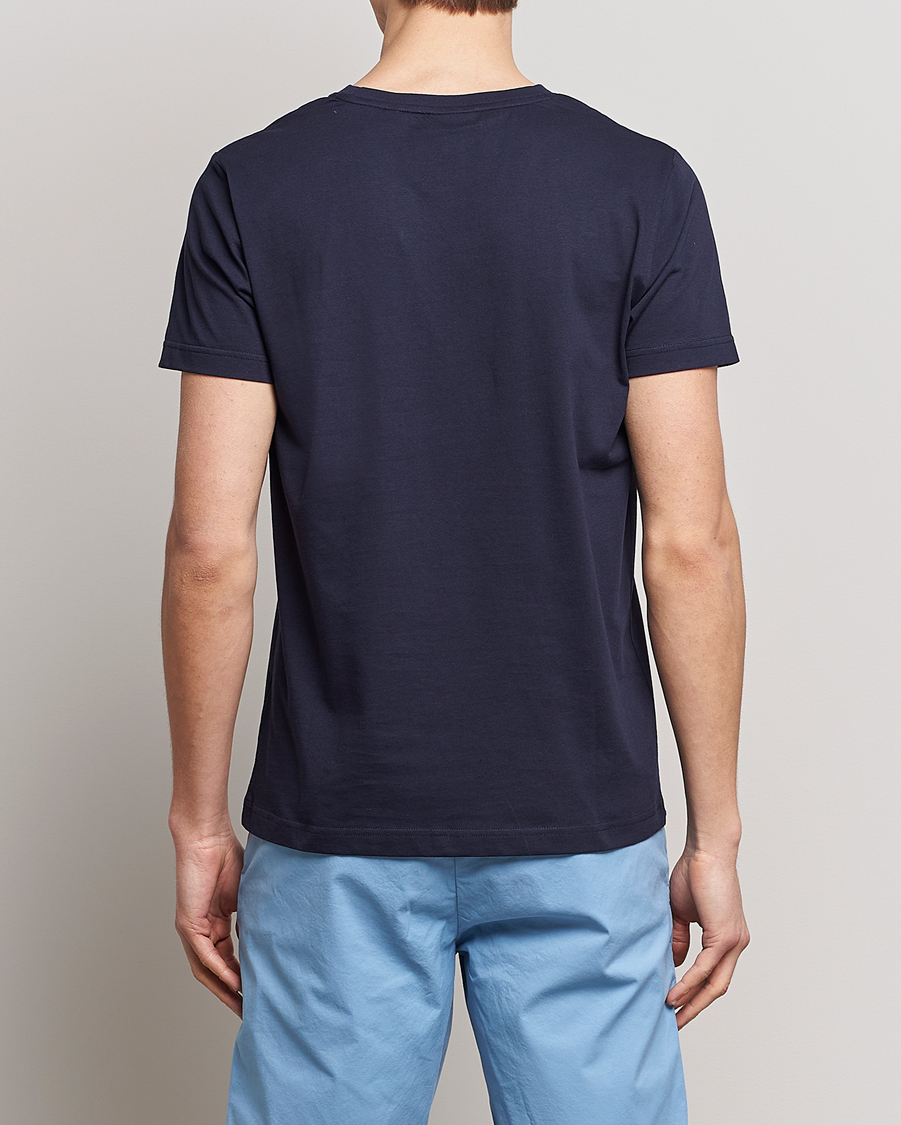 Heren | T-shirts | GANT | Sailing Logo Crew Neck T-Shirt Evening Blue