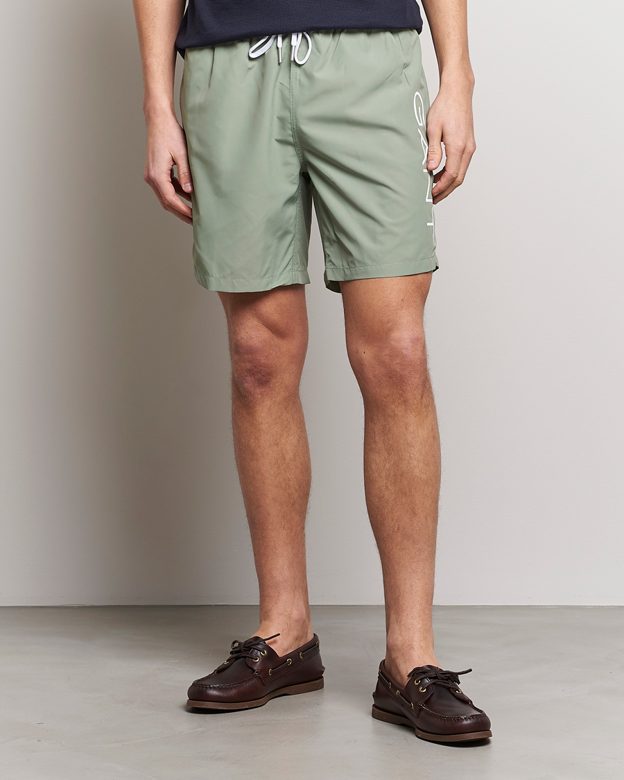 Heren | Zwembroek | GANT | Lightweight Logo Swimshorts Calamata Green