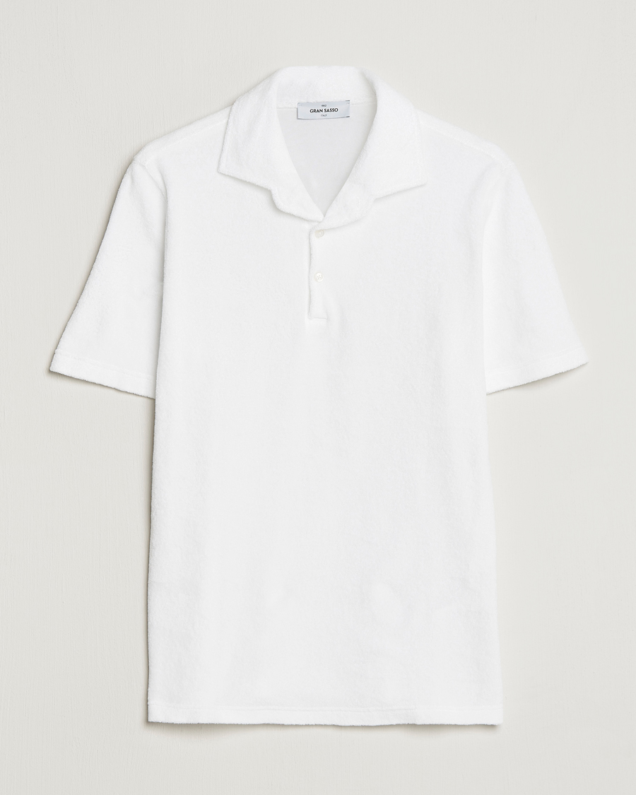 Heren | Polo's | Gran Sasso | Cotton Terry Polo White