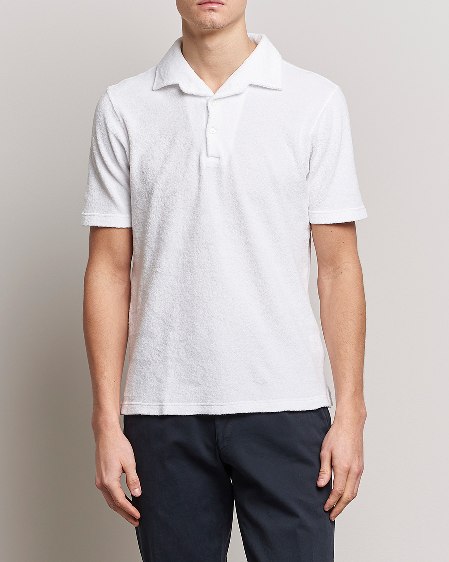 Heren | Polo's | Gran Sasso | Cotton Terry Polo White