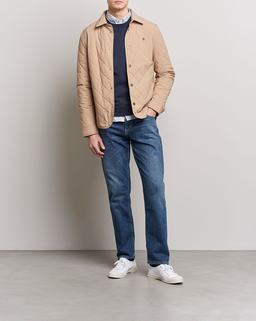 Heren | Jassen | Morris | Dunham Quilted Jacket Beige