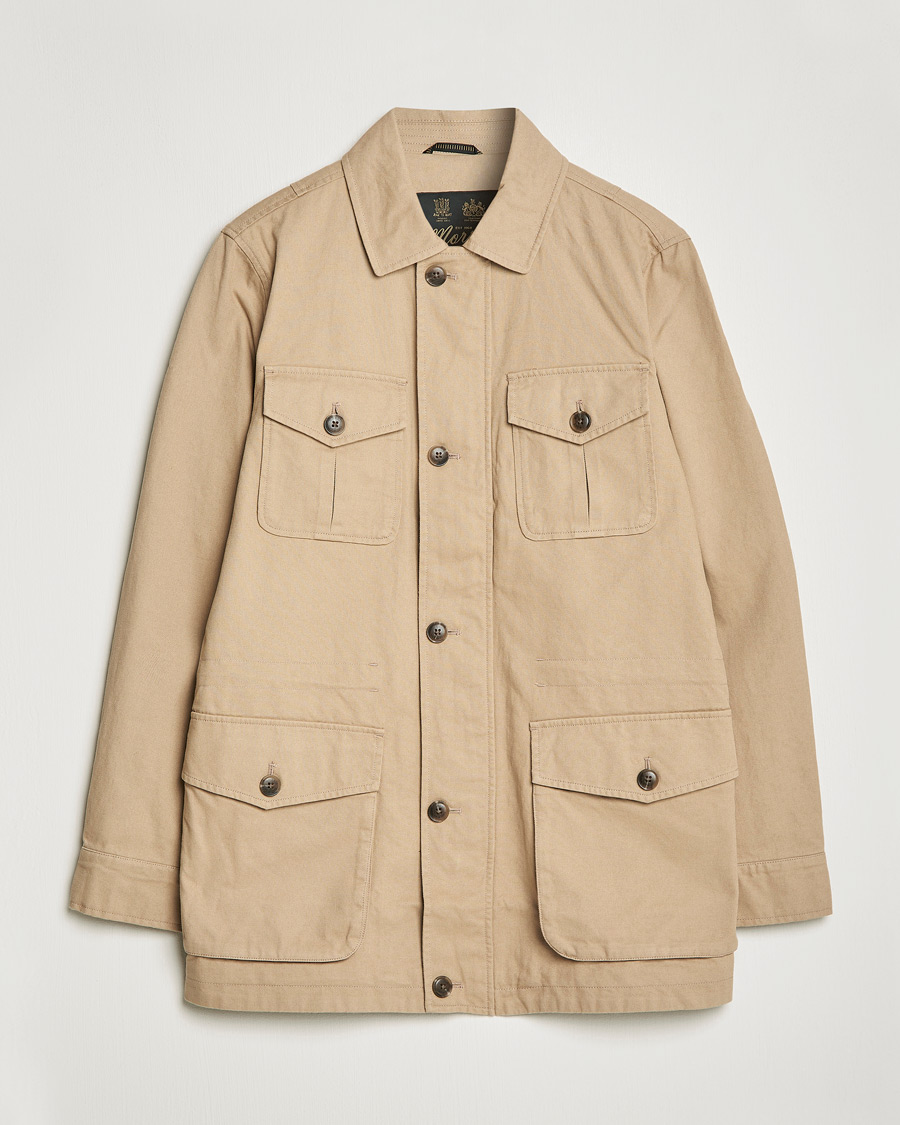 Heren | Jassen | Morris | Amira Cotton Sand Field Jacket Beige