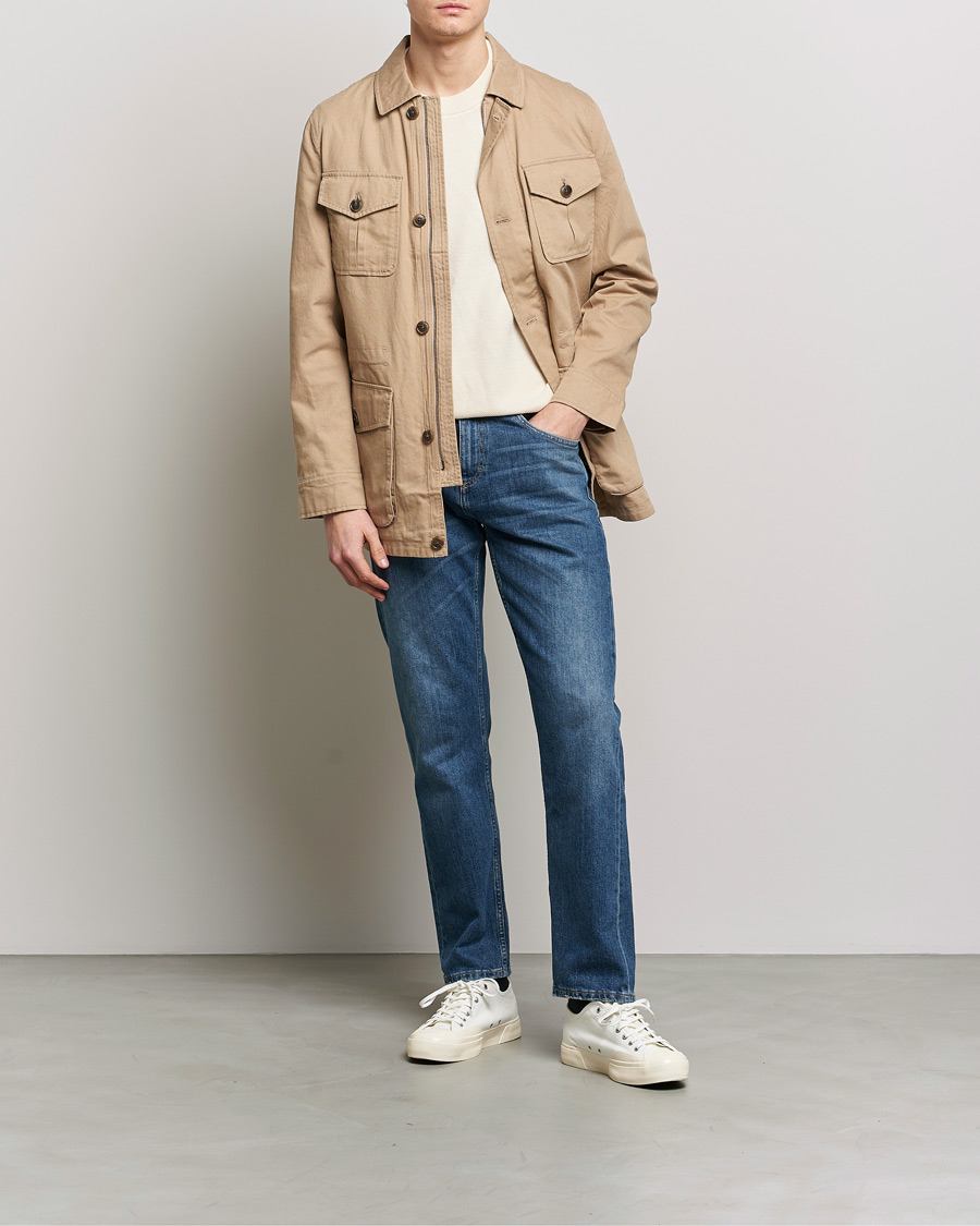Heren | Jassen | Morris | Amira Cotton Sand Field Jacket Beige