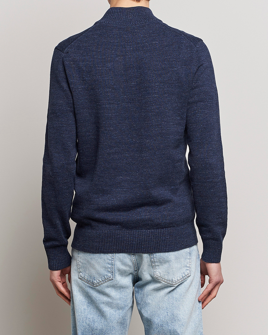 Heren | Truien | Morris | Randall Cotton Half Zip Navy