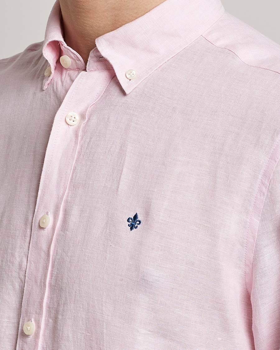 Heren | Overhemden | Morris | Douglas Linen Button Down Shirt Pink
