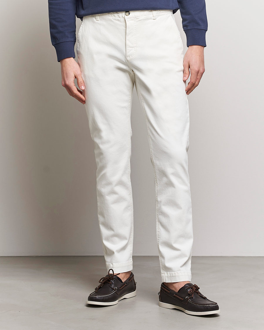 Heren |  | Morris | Jeffrey Brushed Stretch Chino White