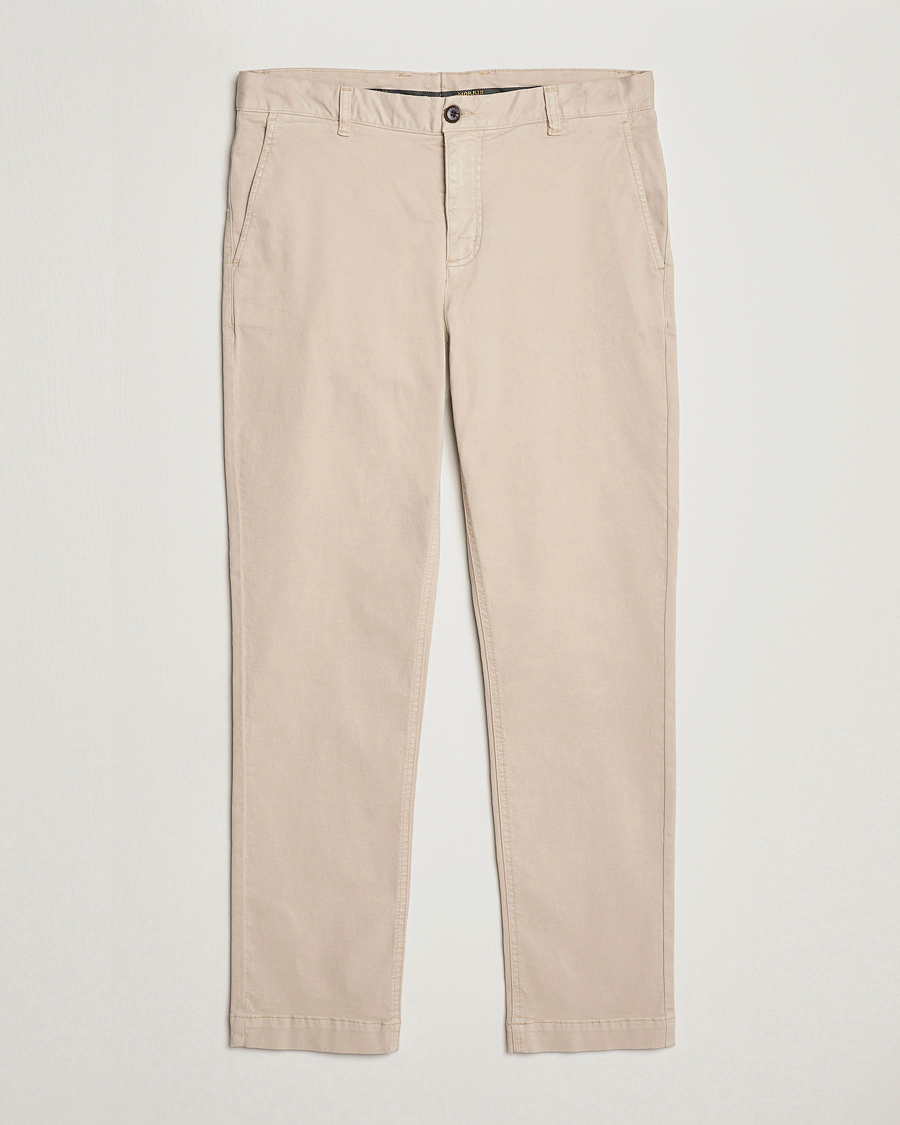 Heren | Broeken | Morris | Jeffrey Brushed Chinos Khaki