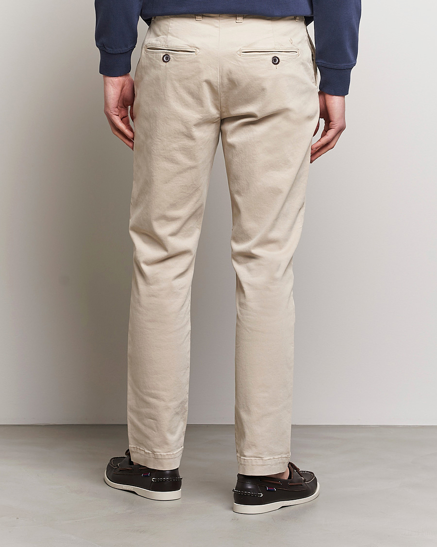 Heren | Broeken | Morris | Jeffrey Brushed Chinos Khaki