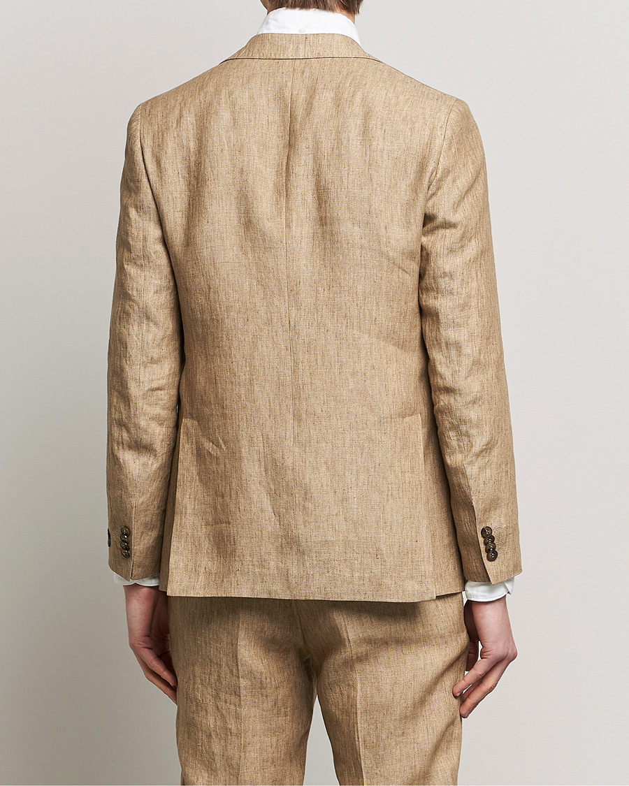 Heren | Blazers | Morris | Archie Linen Suit Blazer Khaki