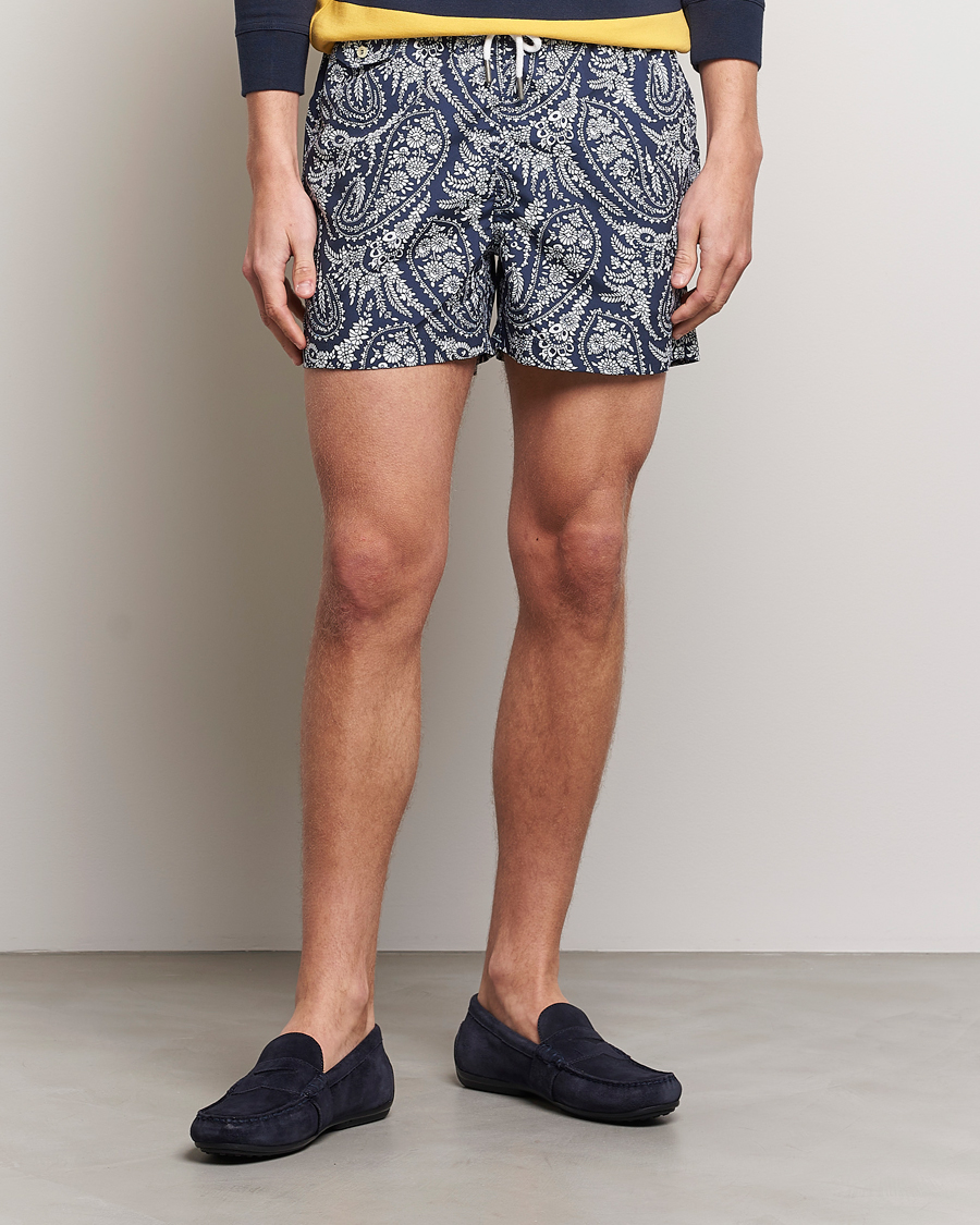Heren | Zwembroek | Morris | Paisley Bathing Trunks Navy