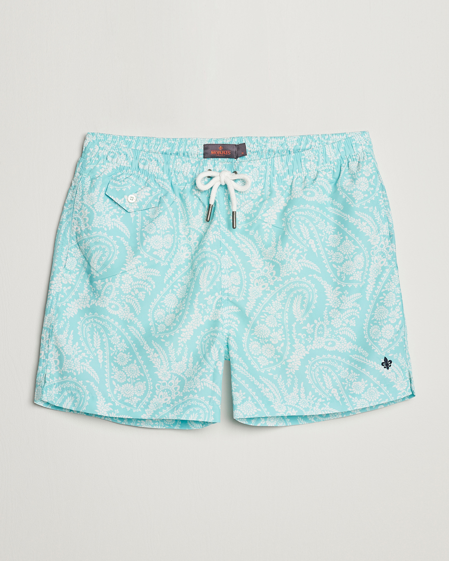 Heren | Zwembroek | Morris | Paisley Bathing Trunks Turquoise