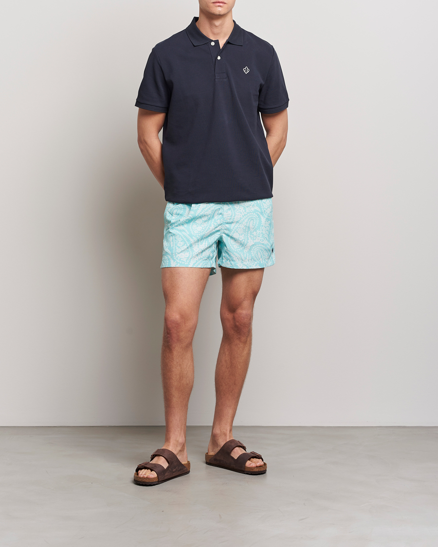 Heren | Zwembroek | Morris | Paisley Bathing Trunks Turquoise