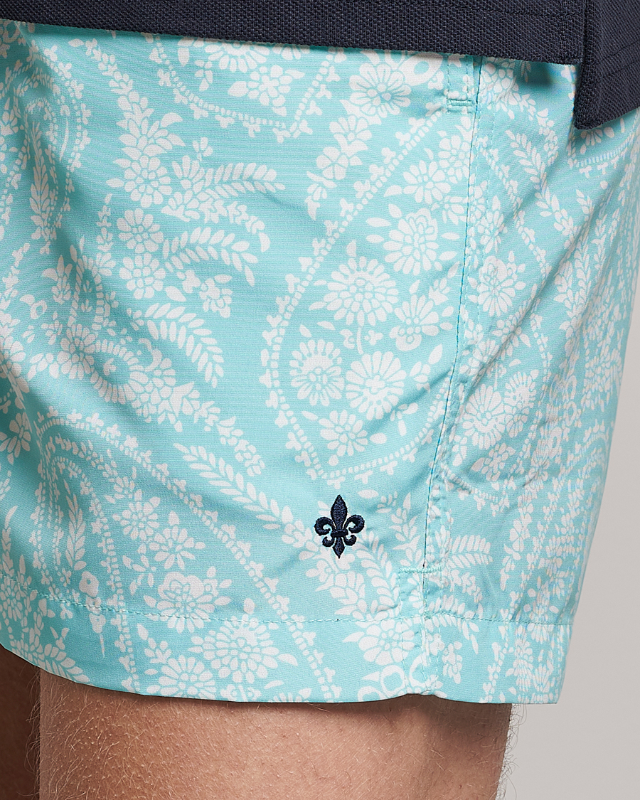 Heren | Zwembroek | Morris | Paisley Bathing Trunks Turquoise