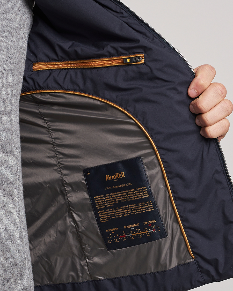 Heren | Jassen | MooRER | Senio Padded Vest Navy