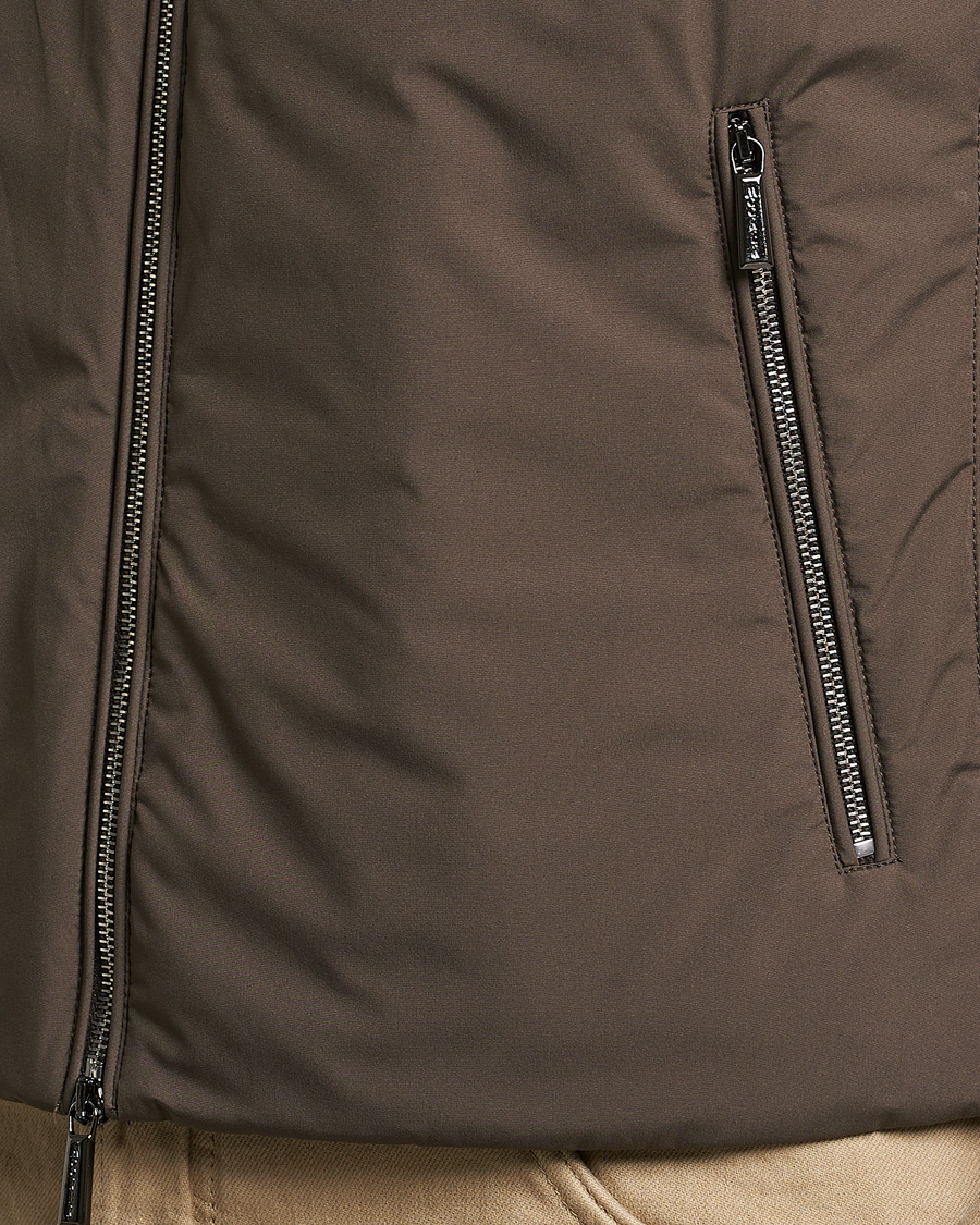 Heren | Gilets | MooRER | Senio Padded Vest Brown