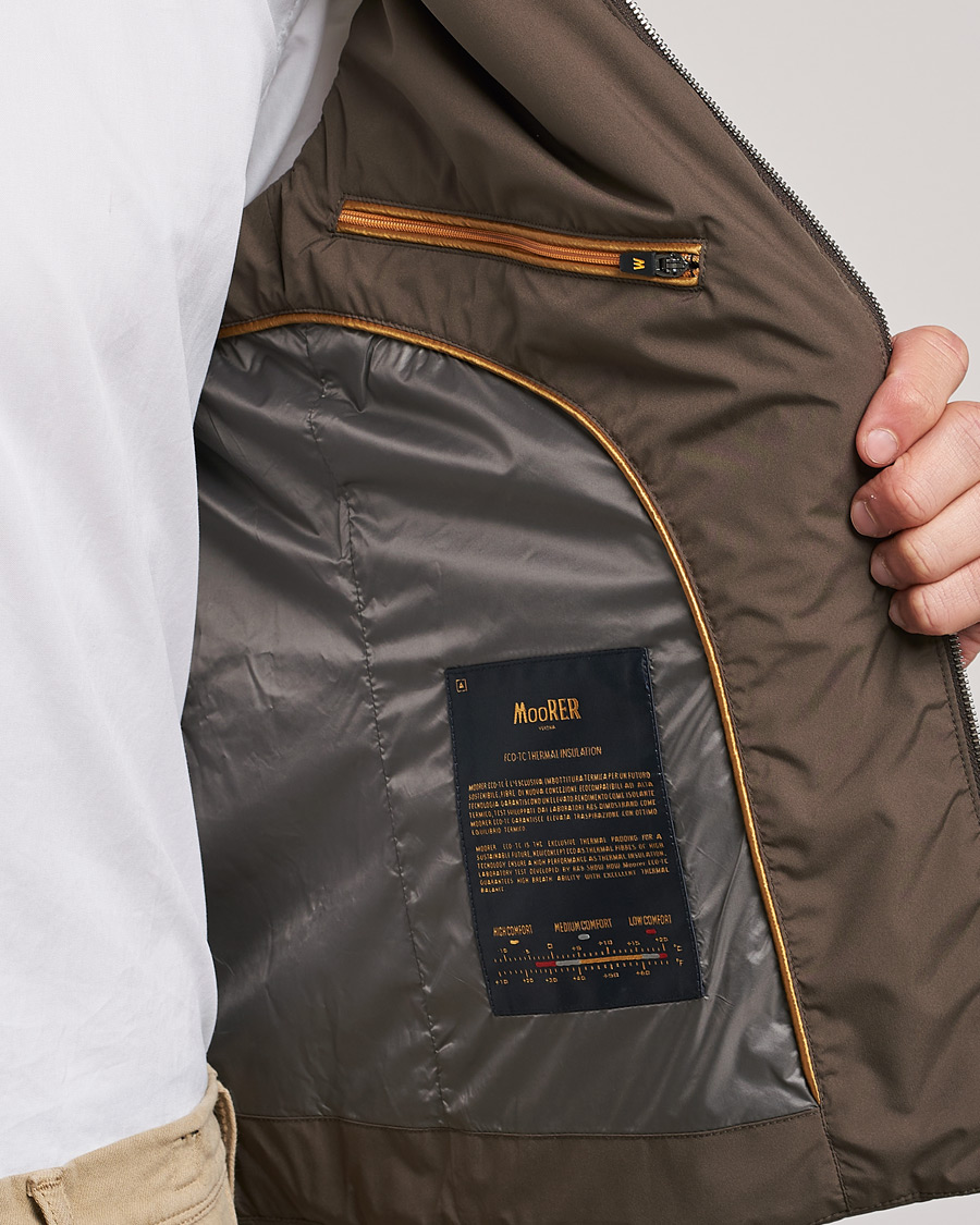 Heren | Gilets | MooRER | Senio Padded Vest Brown