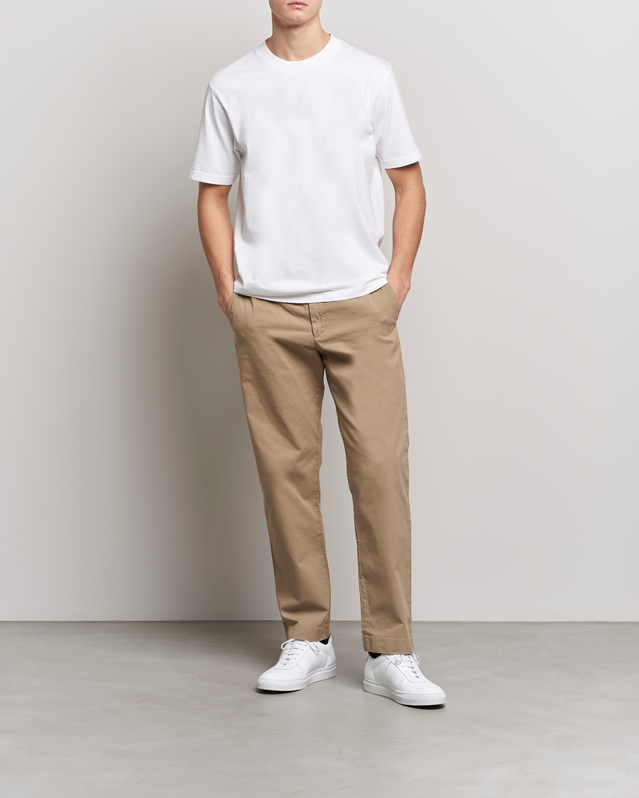 Heren | T-shirts | NN07 | Adam Pima Crew Neck T-Shirt White