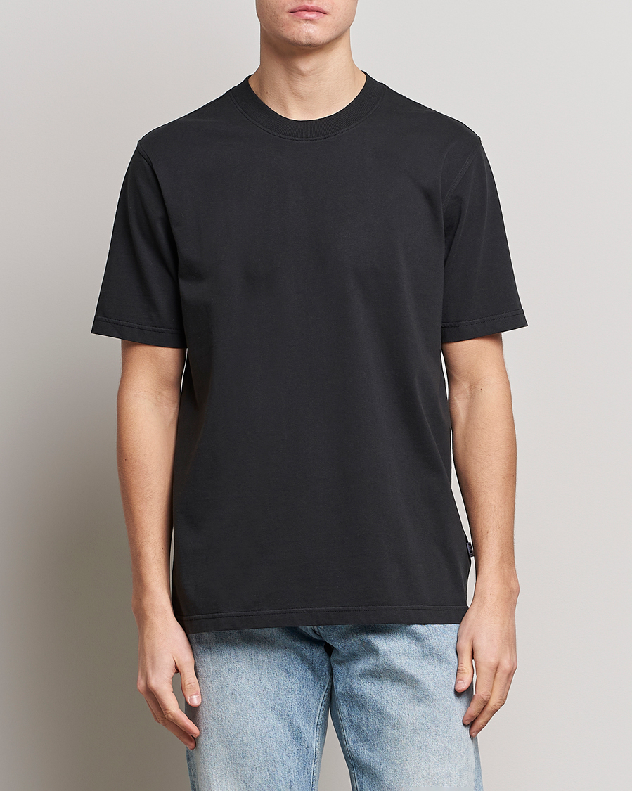 Heren |  | NN07 | Adam Pima Crew Neck T-Shirt Black