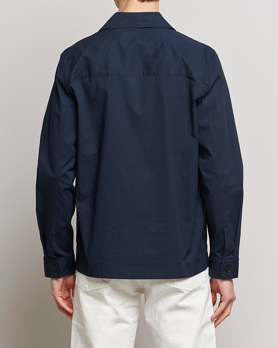 Heren | Overhemden | NN07 | Wilas Ripstop Overshirt Navy Blue