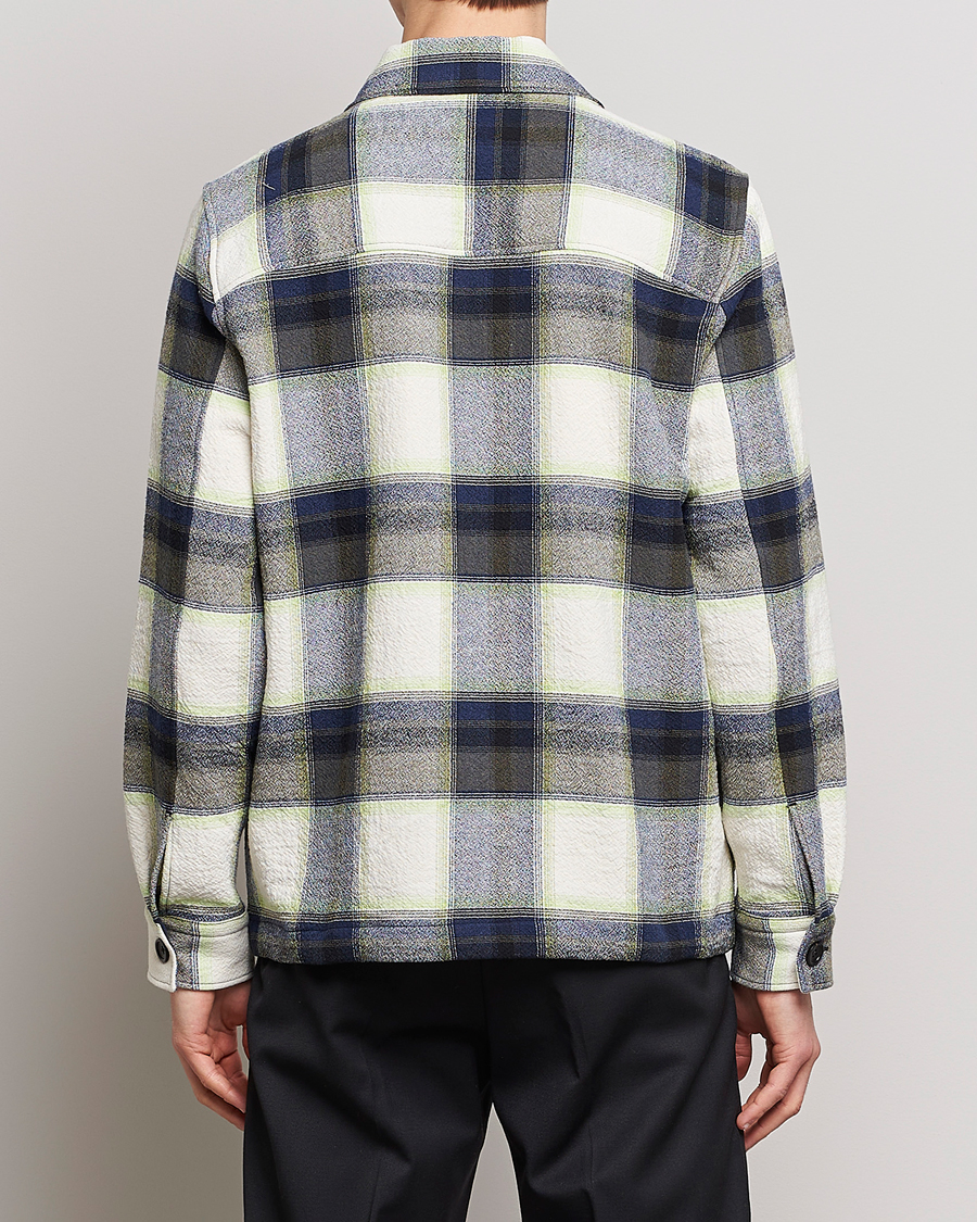 Heren | Overhemden | NN07 | Wilas Checked Pocket Overshirt Blue