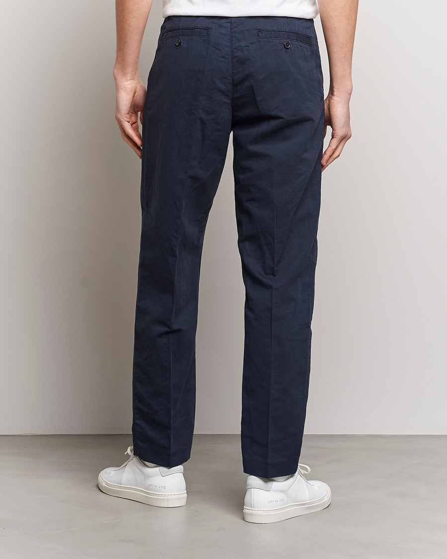 Heren | Broeken | NN07 | Fritz Pleated Trousers Navy Blue