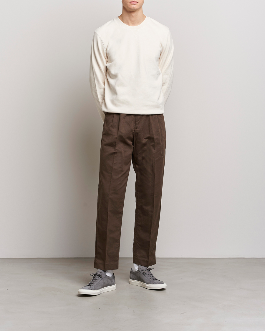 Heren | Broeken | NN07 | Fritz Pleated Trousers Brown