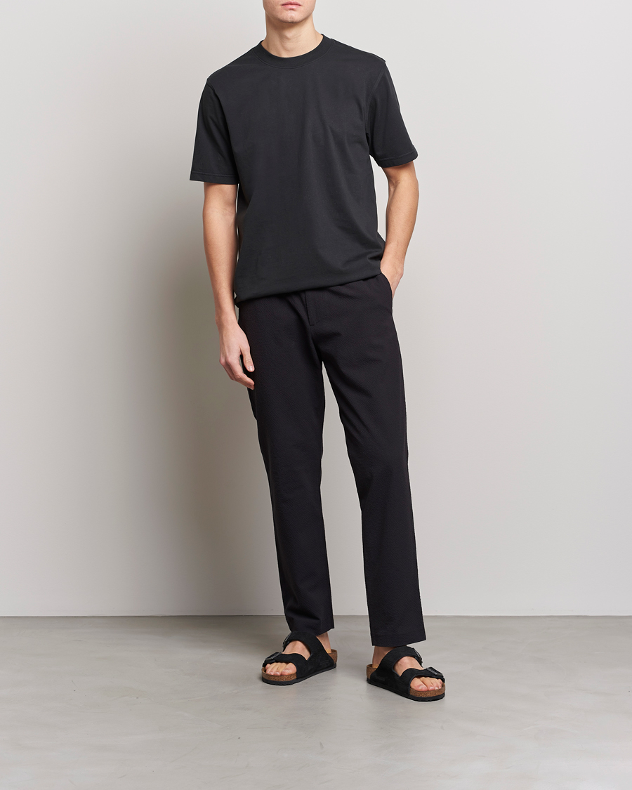 Heren | Broeken | NN07 | Theodore Seersucker Pants Black
