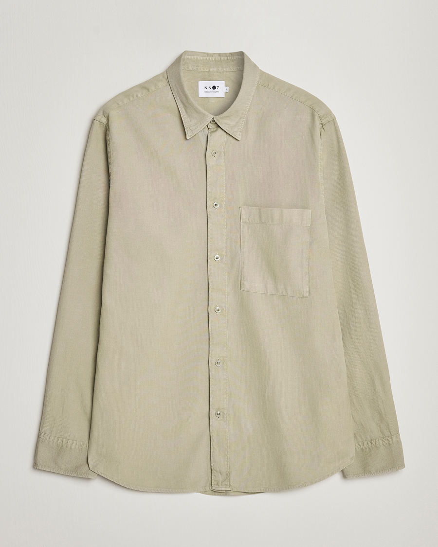 Heren | Overhemden | NN07 | Cohen Summer Cord Shirt Pale Green