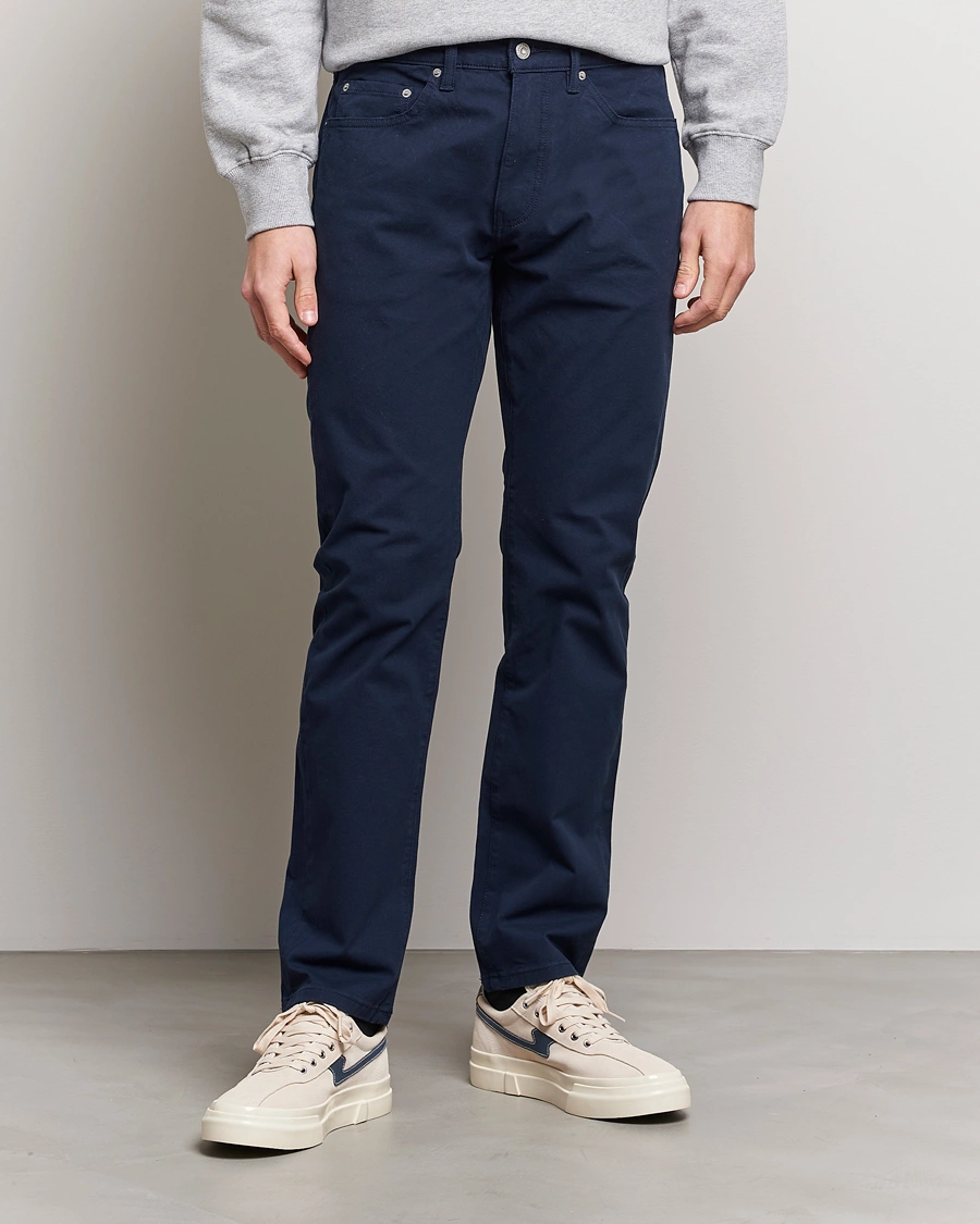 Heren | Casual broeken | Dockers | 5-Pocket Cotton Stretch Trousers Navy Blazer
