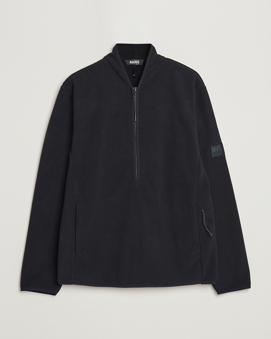 Heren | Truien | RAINS | Fleece Half-Zip Pullover Black