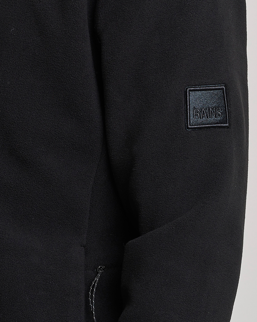 Heren | Truien | RAINS | Fleece Half-Zip Pullover Black