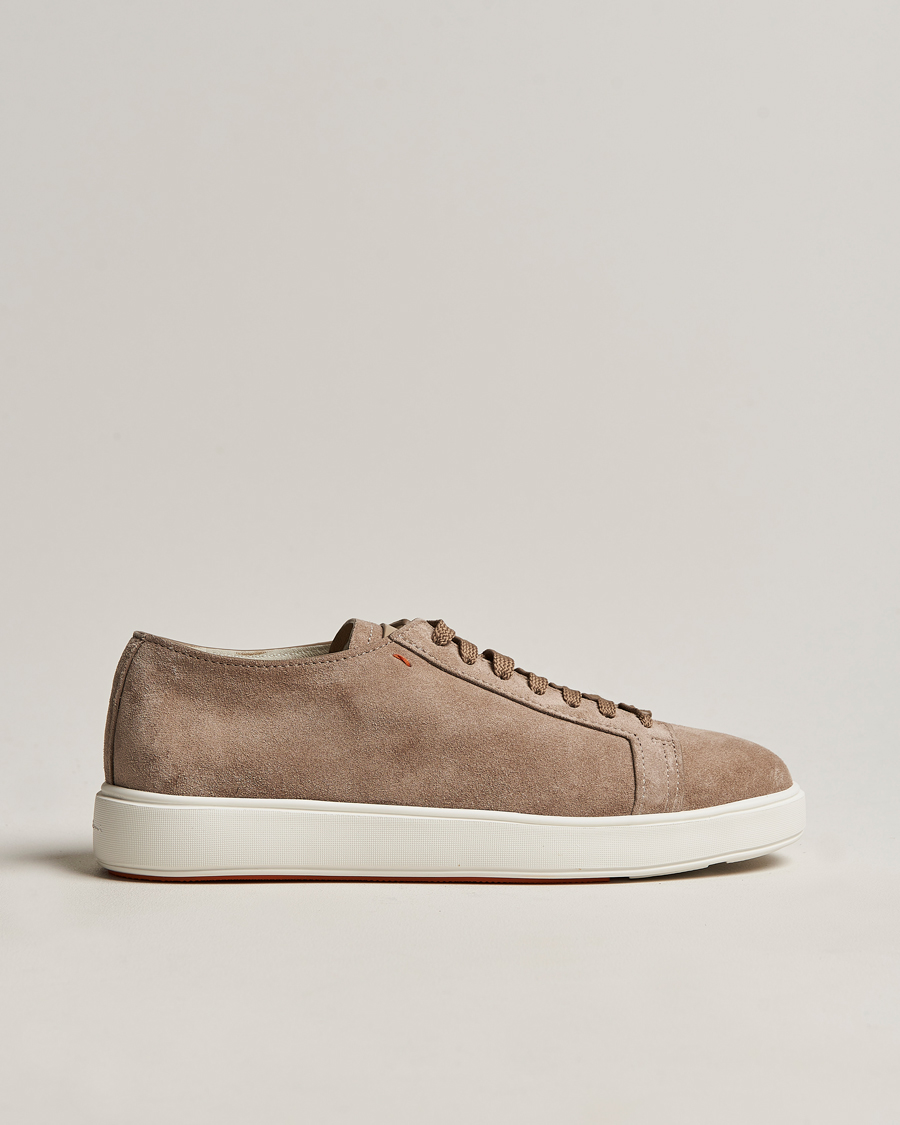 Santoni Plain Sneaker Beige Suede | Man - CareOfCarl.nl