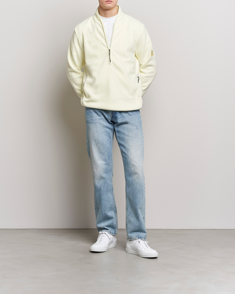 Heren | Truien | RAINS | Fleece Half-Zip Pullover Straw