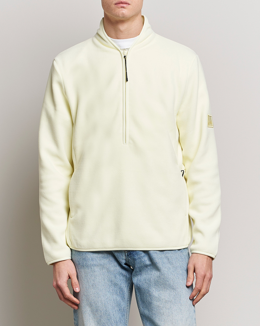 Heren | Truien | RAINS | Fleece Half-Zip Pullover Straw