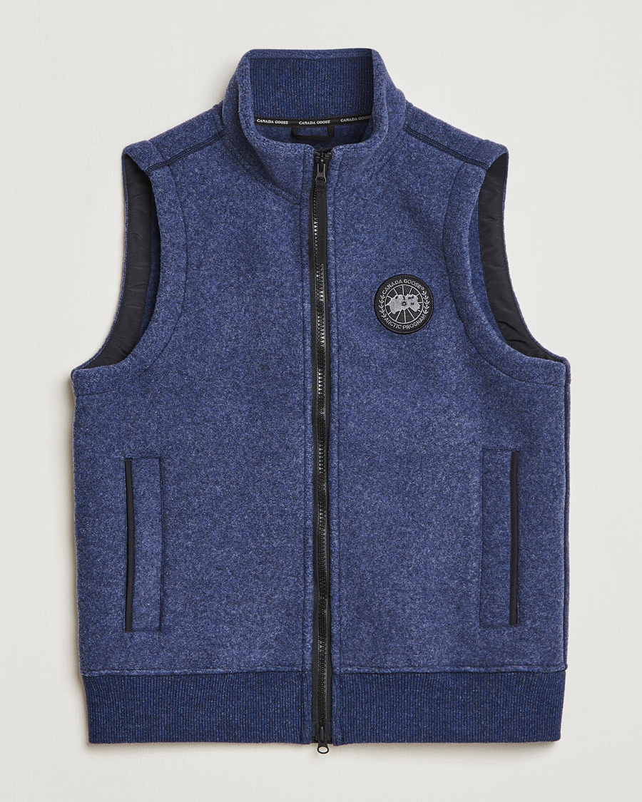 Heren | Gilets | Canada Goose | Mersey Fleece Vest Atlantic Navy