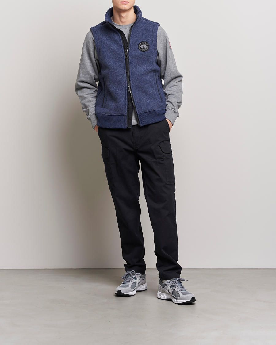 Heren | Gilets | Canada Goose | Mersey Fleece Vest Atlantic Navy
