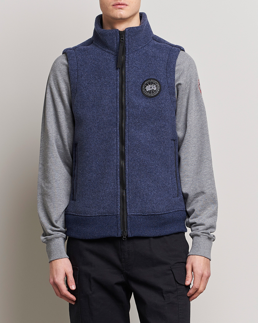 Heren | Herfstjassen | Canada Goose | Mersey Fleece Vest Atlantic Navy