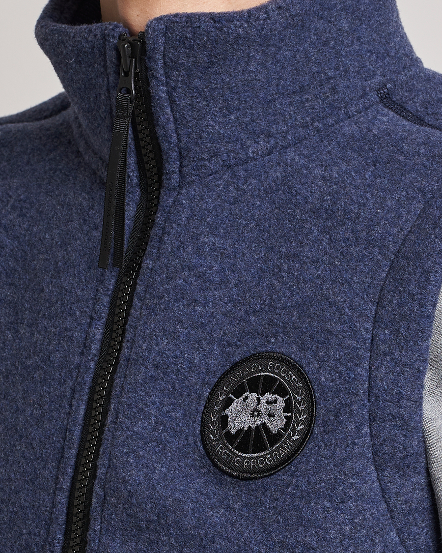 Heren | Gilets | Canada Goose | Mersey Fleece Vest Atlantic Navy